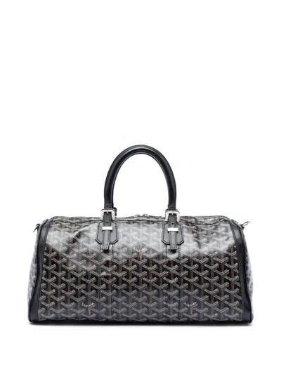 Pre-owned Goyard 2007 Ine Croisiere 35 Satchel In Black