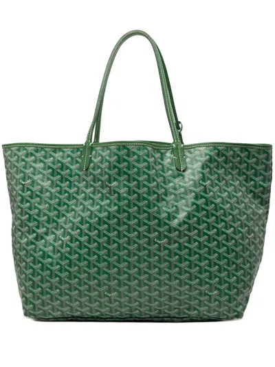 Pre-owned Goyard 2007 Ine Saint Louis Gm Tote Bag In Green