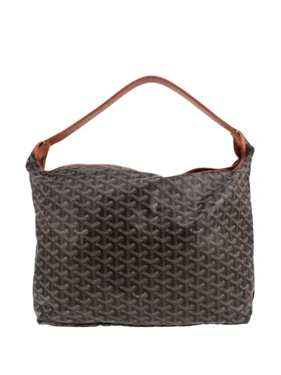 Pre-owned Goyard 2007 Hobo Bohème Handbag In Brown