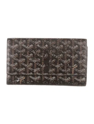 Pre-owned Goyard 2007 Richelieu Wallet In Black
