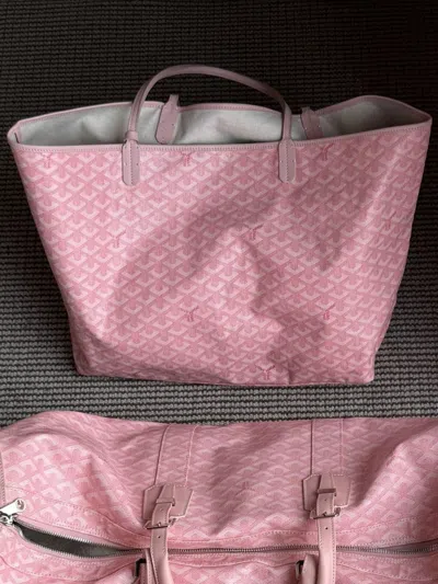 Pre-owned Goyard 2008 Japan Exclusive Sakura Pink St Louis Tote Gm