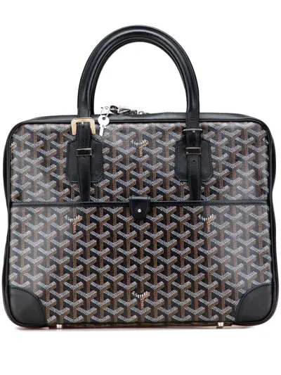 Pre-owned Goyard 2009 Ine Ambassade Pm Business Bag In Black