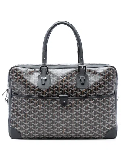 Pre-owned Goyard 2010-2020 Ine Ambassade Mm Business Bag In Black