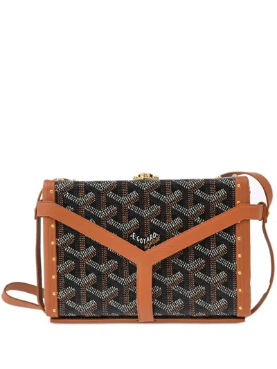 Pre-owned Goyard 2010-2020 Minaudiere Trunk Shoulder Bag In Brown