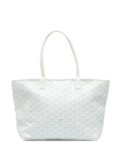 Pre-owned Goyard 2010-2024 Ine Artois Pm Tote Bag In 白色