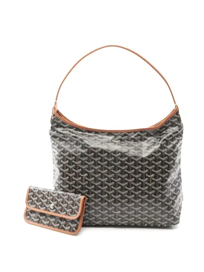 Pre-owned Goyard 2010-2025 Ine Boheme Hobo Shoulder Bag In Black