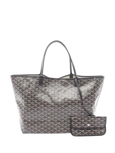 Pre-owned Goyard 2010-2025 Ine Saint Louis Gm Tote Bag In Black