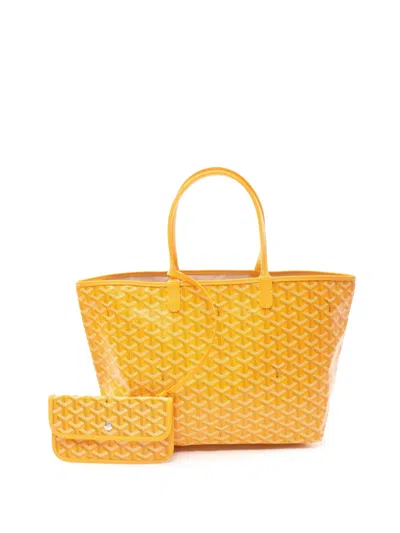 Pre-owned Goyard 2010-2025 Ine Saint Louis Pm Tote Bag In Yellow