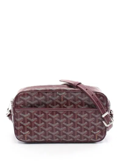 Pre-owned Goyard 2010 Cup Vert Pm Shoulder Bag In Red
