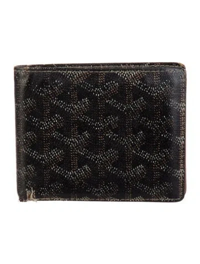 Pre-owned Goyard 2010 Ine Bifold Wallet In Blue