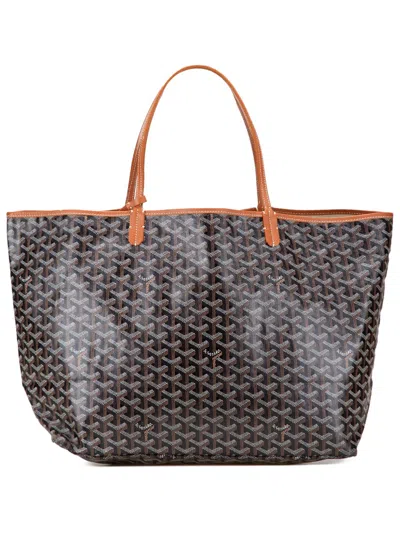 Pre-owned Goyard 2010 Ine Saint Louis Gm Tote Bag In Black