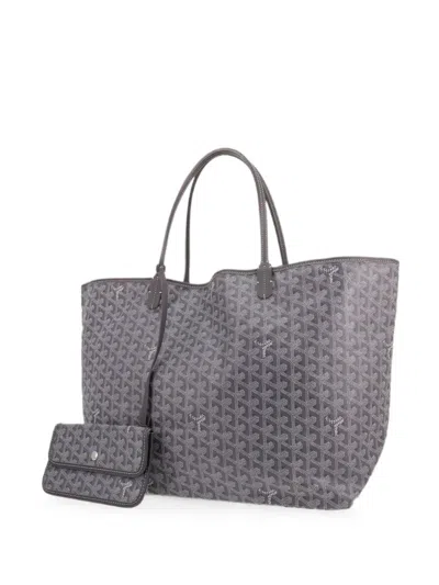 Pre-owned Goyard 2010 Large Saint-louis Ine Tote Bag In Grey