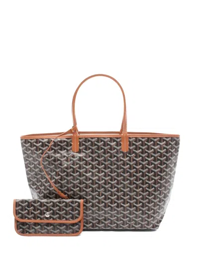 Pre-owned Goyard 2010 Saint Louis Pm Tote Bag In Brown