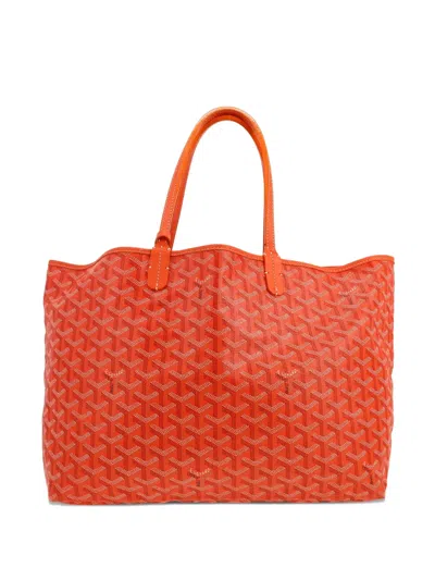 Pre-owned Goyard 2010 Saint-louis Tote Bag In Orange