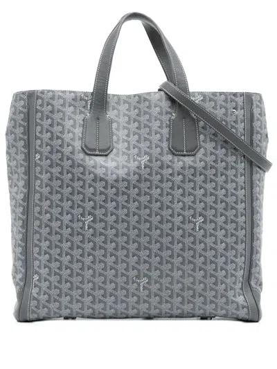 Pre-owned Goyard 2010-2025 Ine Voltaire Satchel In Gray