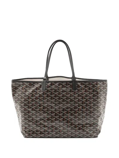 Pre-owned Goyard 2010-2026 Ine Saint Louis Pm Tote Bag In Black