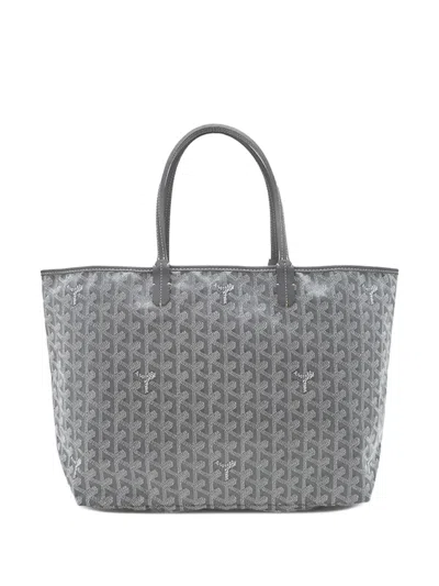 Pre-owned Goyard 2010-2026 Ine Saint Louis Pm Tote Bag In Grey