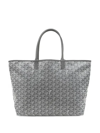 Pre-owned Goyard 2010-2026 Ine Saint Louis Pm Tote Bag In Grey