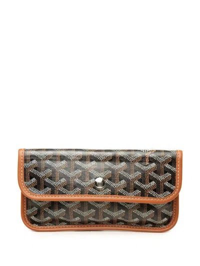 Pre-owned Goyard 2010-2026 Ine Saint Louis Pouch In Black