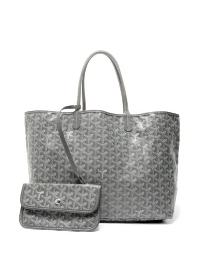 Pre-owned Goyard 2010-2026 Pm Saint Louis Ine Tote Bag In Gray