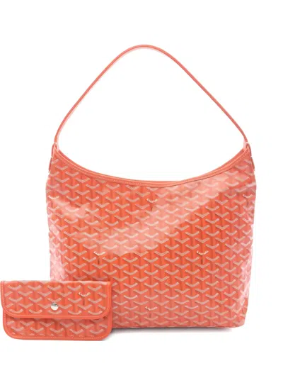 Pre-owned Goyard 2010s Boheme Canvas Shoulder Bag In Orange