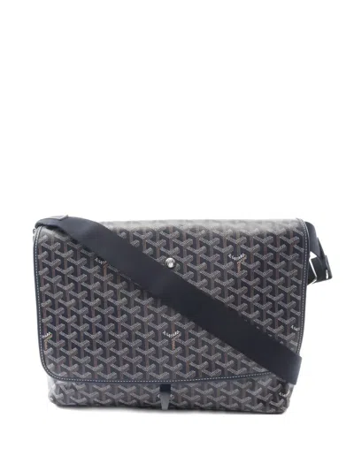 Pre-owned Goyard 2010s Capecian Mm Cross Body Bag In Blue