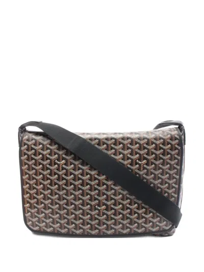 Pre-owned Goyard 2010s Capecian Mm Shoulder Bag In Black