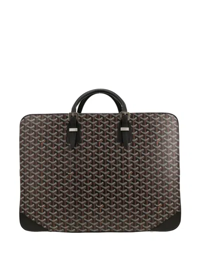 Pre-owned Goyard 2010s Majordome Travel Bag In Brown