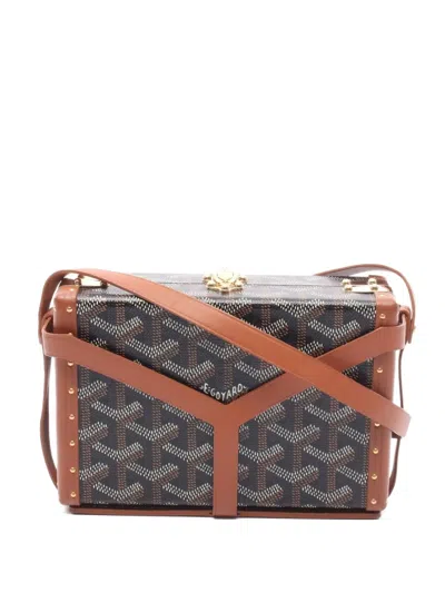 Pre-owned Goyard 2010s Minaudière Trunk Shoulder Bag In Black