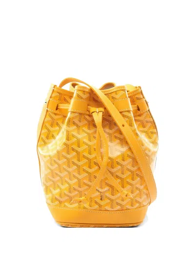 Pre-owned Goyard 2010s Petit Flo Bucket Bag In Yellow