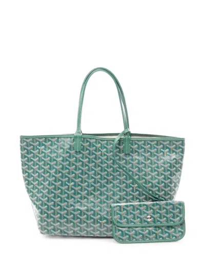 Pre-owned Goyard 2010s Pm Saint Louis Tote Bag In Green