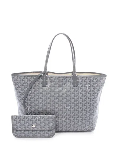 Pre-owned Goyard 2010s Pm Saint Louis Tote Bag In Grey