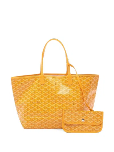 Pre-owned Goyard 2010s Pm Saint Louis Tote Bag In Yellow