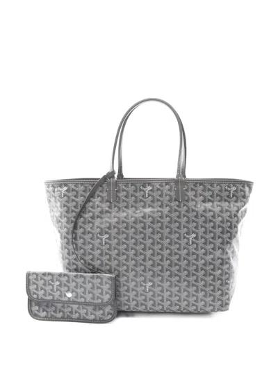 Pre-owned Goyard 2010s Saint Louis Pm Handbag In Gray