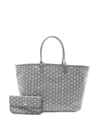 Pre-owned Goyard 2010s Saint Louis Pm Handbag In Gray