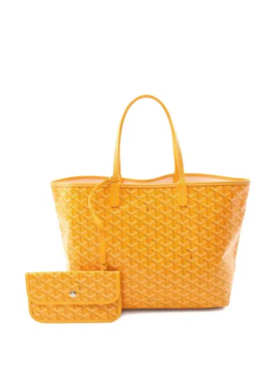 Pre-owned Goyard 2010s Saint Louis Pm Tote Bag In Yellow