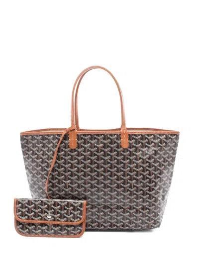 Pre-owned Goyard 2010s San Louis Pm Tote Bag In Brown