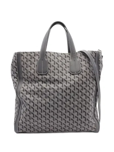 Pre-owned Goyard 2010s Voltaire Tote Bag In Grey