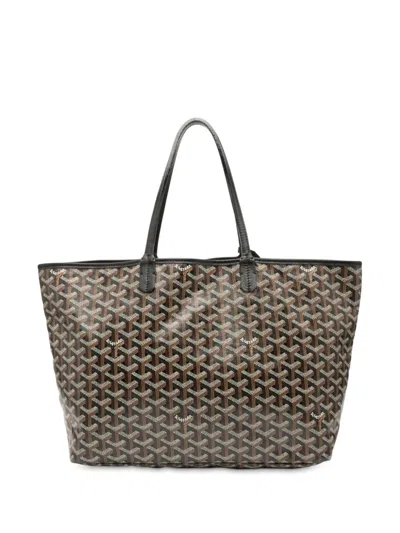 Pre-owned Goyard 2011 Ine Saint Louis Pm Tote Bag In Black
