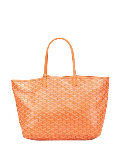 Pre-owned Goyard 2011 Ine Saint Louis Pm Tote Bag In Orange