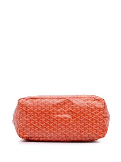 Pre-owned Goyard 2012 Ine Saint Louis Gm Tote Bag In Orange