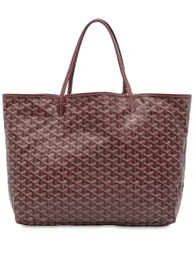 Pre-owned Goyard 2012 Ine Saint Louis Gm Tote Bag In Red