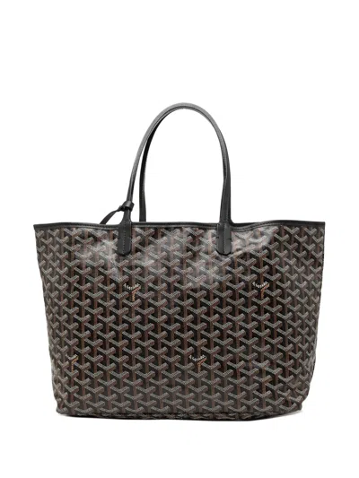 Pre-owned Goyard 2012 Ine Saint Louis Pm Tote Bag In Black