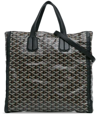 Pre-owned Goyard 2012 Ine Voltaire Satchel In Black