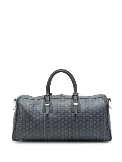 Pre-owned Goyard 2013 Ine Croisiere 45 Travel Bag In Grey