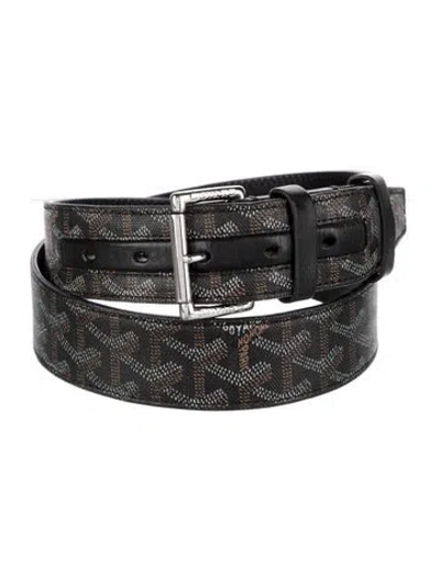 Pre-owned Goyard 2013 Ine Florida Belt In Black