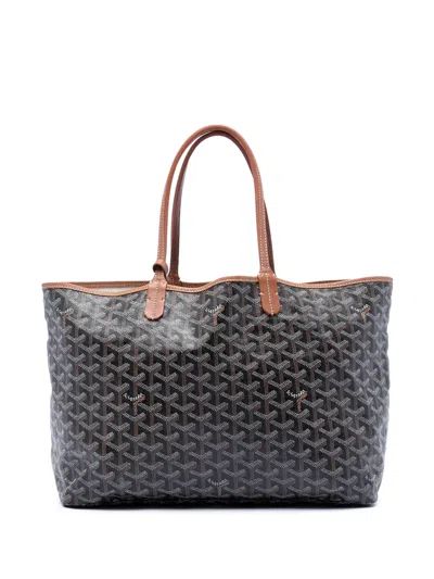 Pre-owned Goyard 2013 Ine Saint Louis Pm Tote Bag In Black