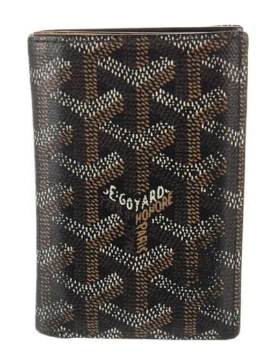 Pre-owned Goyard 2013 Saint Pierre Card Holder In Black