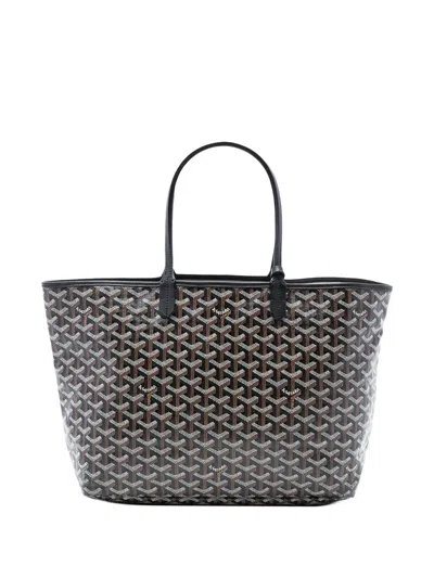 Pre-owned Goyard 2014 Ine Saint Louis Pm Tote Bag In Brown