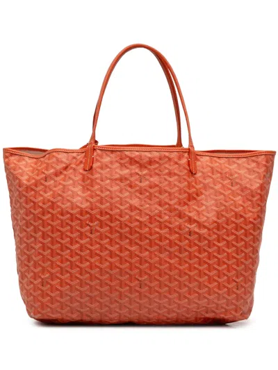 Pre-owned Goyard 2014 Ine Saint Louis Pm Tote Bag In Orange